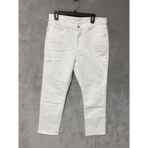 Levi's Classic Straight Women's White Denim Jeans Size 12 Medium W31 L30